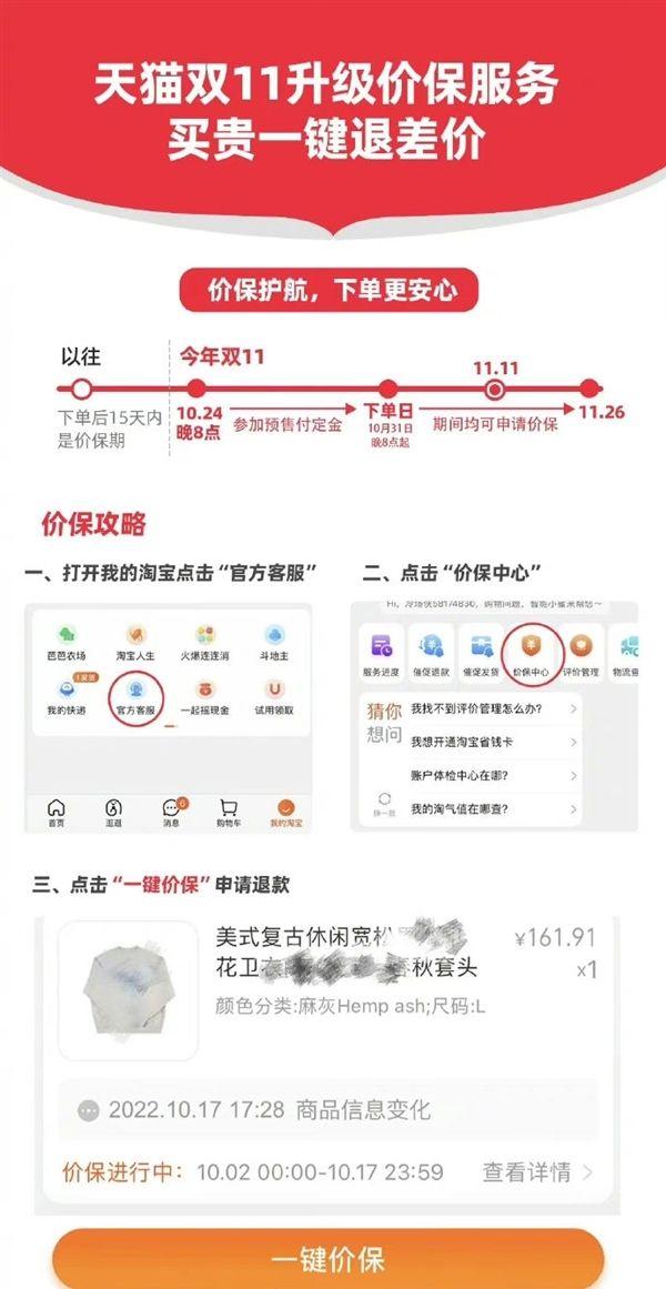 (双十一淘宝支持全程价保)今年双十一支持全程价保 第2张 (双十一淘宝支持全程价保)今年双十一支持全程价保 第2张