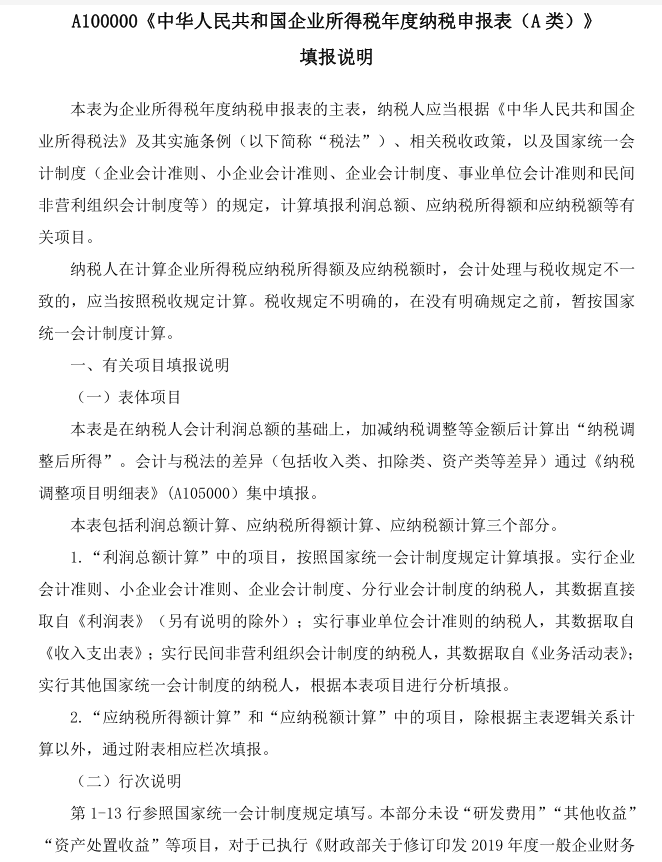 (年度汇算清缴)企业所得税年度汇算清缴报表填写说明,共19张!直接照着填就行 第8张 (年度汇算清缴)企业所得税年度汇算清缴报表填写说明,共19张!直接照着填就行 第8张