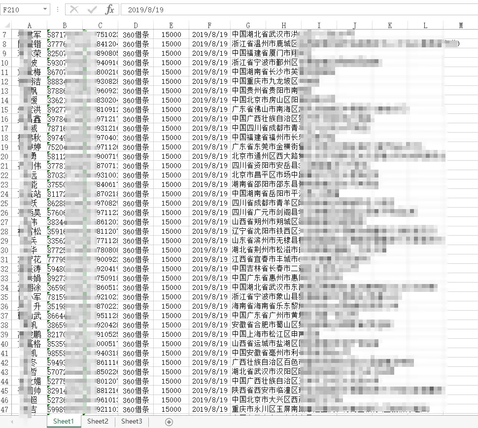 (如意借一直在获取额度)揭秘个人数据灰色交易:360借条数据一条仅售3分钱 第2张 (如意借一直在获取额度)揭秘个人数据灰色交易:360借条数据一条仅售3分钱 第2张