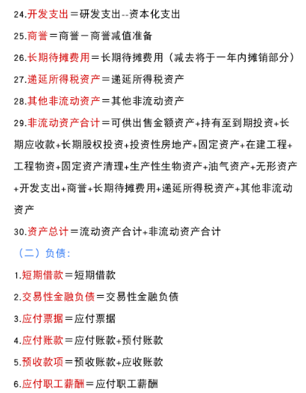 (资产负债表公式)财务必备:资产负债表和利润表编制公式大全(完整版)，超详细  第3张