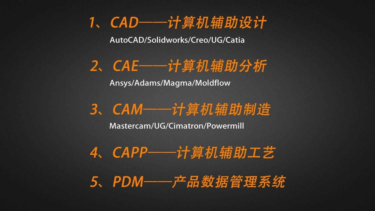 (cad是什么意思)数控在制造业中处于什么地位，CAD、CAE、CAM分别是什么意思?  第2张