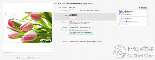 薅ebay的羊毛:EFTPOS 澳洲银联 预付费卡(银联购物卡) 第2张 薅ebay的羊毛:EFTPOS 澳洲银联 预付费卡(银联购物卡) 第2张