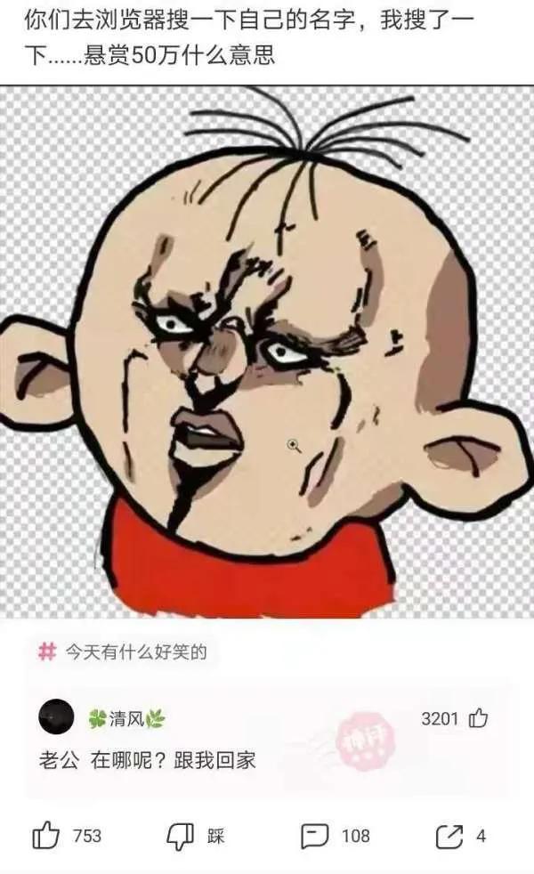 (50万是什么意思)你们去浏览器搜一下自己的名字我搜了一下，悬赏50万是什么意思?  第1张