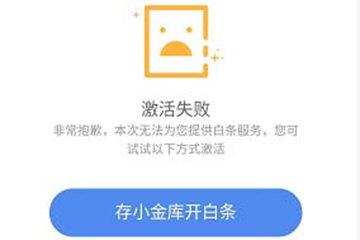 (京东白条激活失败)京东白条激活失败什么原因怎么办 开通不了解决方法  第1张