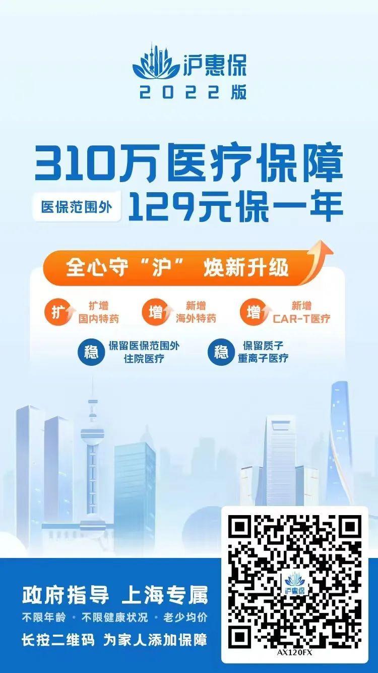 (沪惠保怎么买)奉贤籍市民还有这些补贴!2022版“沪惠保”今起可购买，一年保费129元，最高310万元保障  第1张
