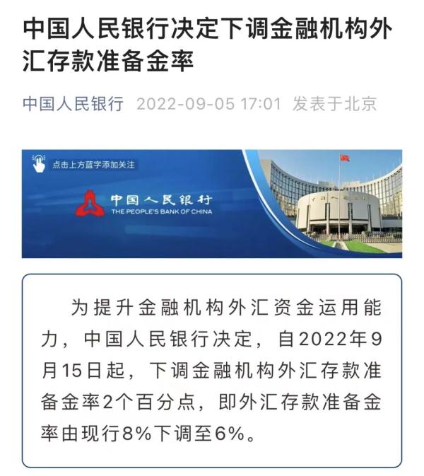 (央行降准)央行再次外汇“降准”，释放什么信号?  第1张