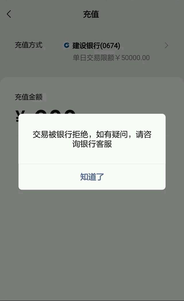 (银行拒绝该交易)银行拒绝交易后续 第1张 (银行拒绝该交易)银行拒绝交易后续 第1张
