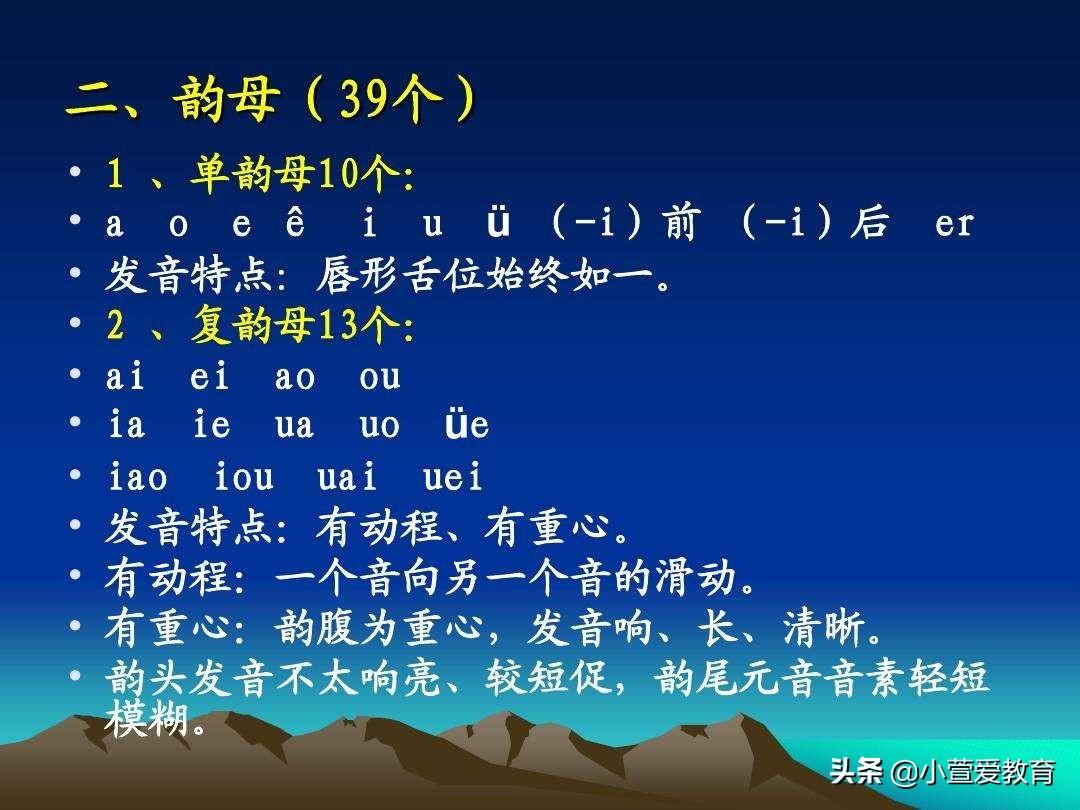 (韵母有那些)39个韵母分别是哪些? 第2张 (韵母有那些)39个韵母分别是哪些? 第2张