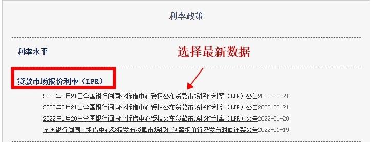 房贷利率哪里查，LPR利率在哪里查?  第3张